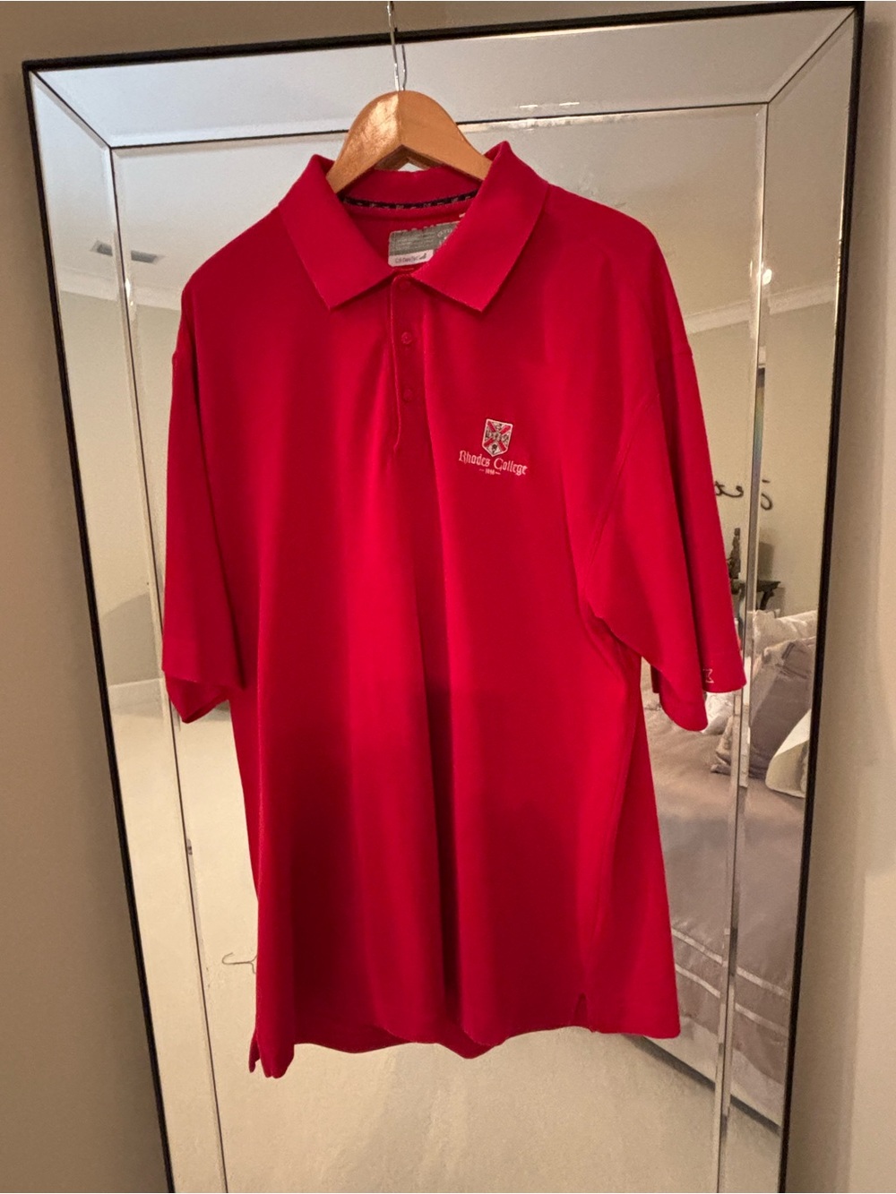 Cutter & Buck Rhodes College Polo Shirt Red XXLT